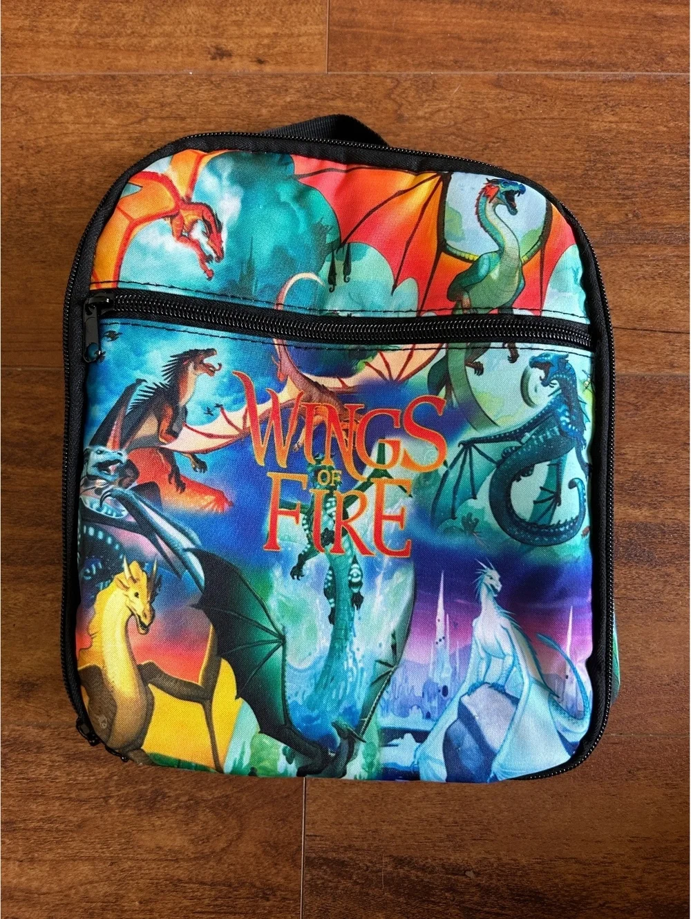 Wings of Fire Themed Kids Lunch Bag with Dragons Design